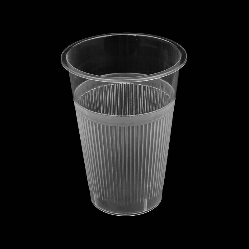 Újrahasznosítható sima és átlátszó élelmiszeripari műanyag pohár