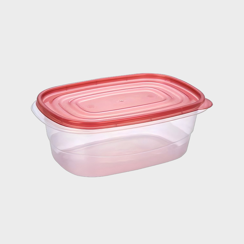 PFB012 1900 ml lekerekített-téglalap alakú szabványos PP élelmiszertároló tartály